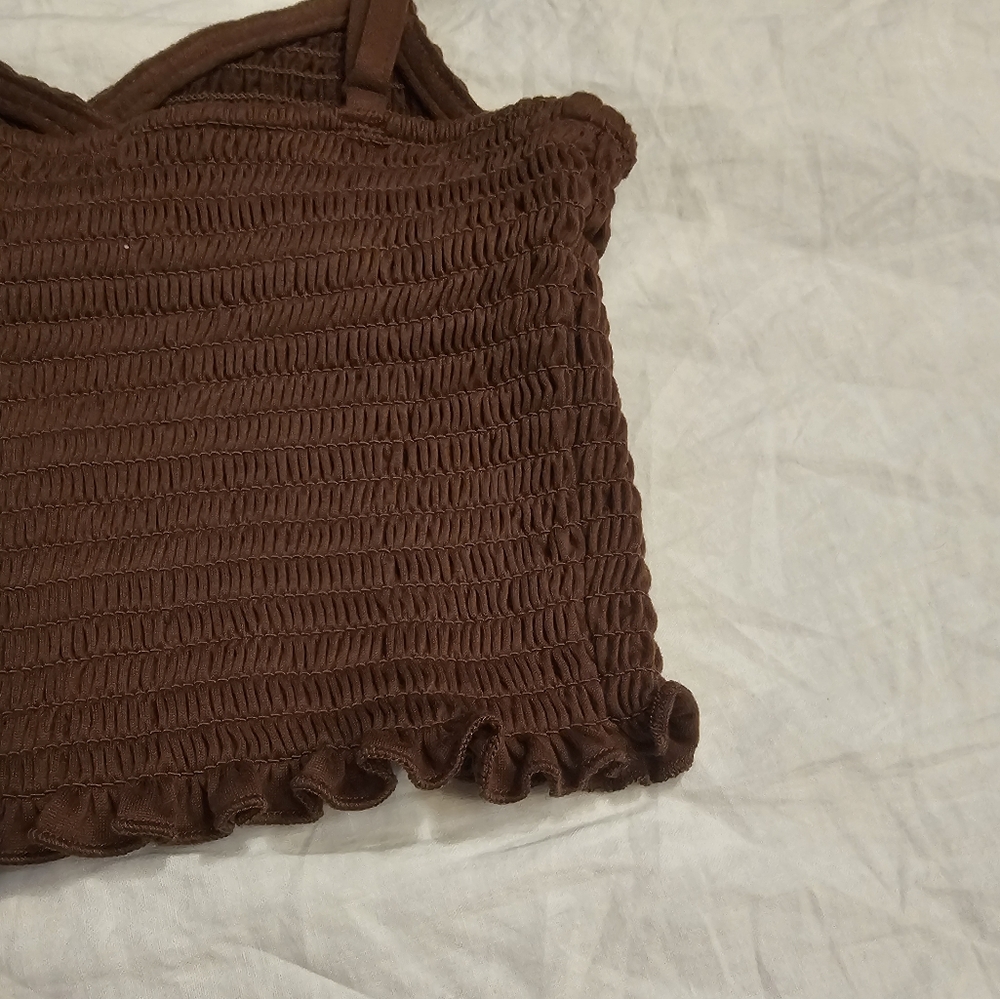 Rue21 Brown Crop Top Size XS - Picture 8 of 9